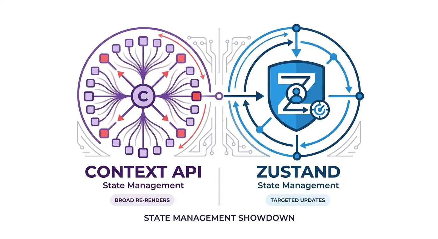 React Context API vs Zustand: When to Use What