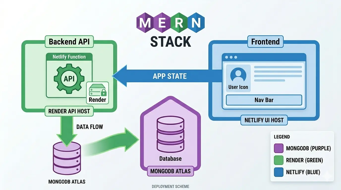 Deploying a MERN Stack App: Netlify + Render + MongoDB Atlas